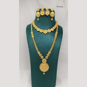 Conjunto de Collar Doble de Oro de Primera Calidad, Joyería Fina 11058758GL - Product Image 1