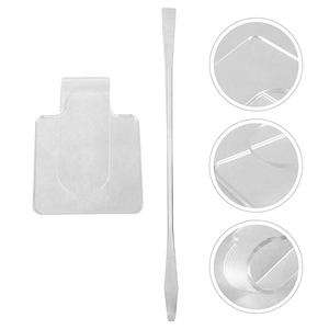 Espátulas para Mezclar Maquillaje, Paleta para Mezclar Maquillaje, Espátula Hecha de Acero Inoxidable Alemán - Product Image 6