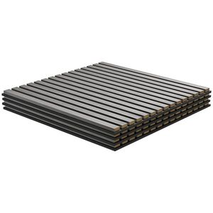 4 Pannelli Acustici in Legno 60x60 cm per Pareti di Casa e Ufficio - Product Image 3