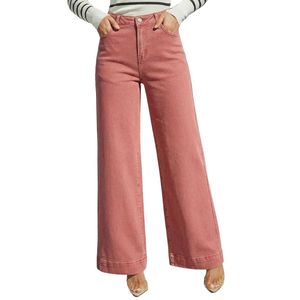 Jeans en denim pour femmes, sur mesure, 100% coton, pantalon à jambes larges, silhouette minimaliste et épurée, pantalon décontracté streetwear - Product Image 6