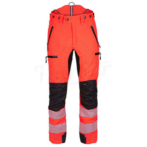 Pantalon de travail réfléchissant haute visibilité en polyester de qualité supérieure pour hommes, conforme à la norme ANSI Classe 1, avec LED clignotantes, noir, marque personnalisée, multi-poches - Product Image 5