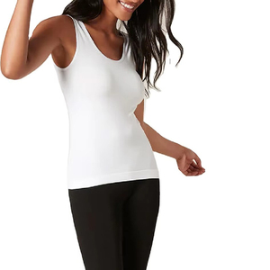 Débardeur sans manches personnalisé pour femme avec logo, respirant, pour l'été, tenue de fitness, motif uni, OEM/ODM, grandes tailles, prix abordable - Product Image 2