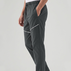 Pantalon de survêtement vert foncé pour homme, taille élastique, cordon de serrage, poches latérales, décontracté, sur mesure, respirant, pour l'été - Product Image 4
