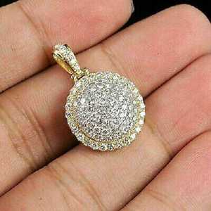 Pendentif halo personnalisé de luxe en moissanite VVS, argent sterling 925, style hip-hop, bijoux fins pour hommes et femmes - Product Image 2