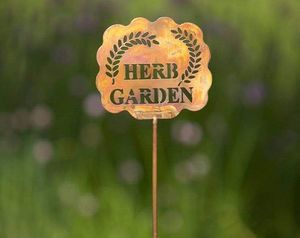 Piquet de jardin décoratif en métal, étiquette de plante d'extérieur, marqueur de jardin de style simple - Product Image 1