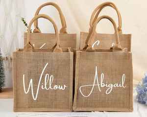 OEM Custom Design Jute Packaging <b>Bags</b> with Logo Branding for Wholesale Export and Promotional Packaging - Product Image 3