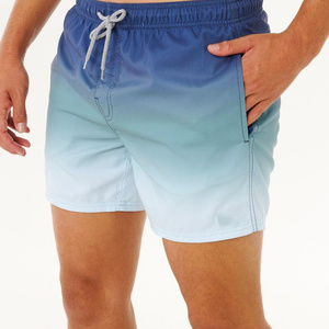Shorts de bain en toile personnalisés pour hommes, imprimés par transfert thermique, avec cordon de serrage, coupe décontractée, séchage rapide, pour l'été et la plage, vente en gros - Product Image 6