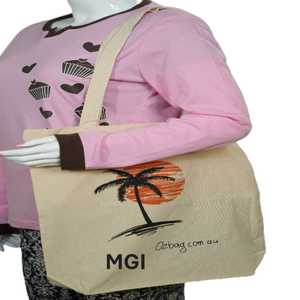 Bolsa de Compras Grande de Algodón Ecológico para Mujer, con Logotipo Personalizado Impreso, Lavable, Reutilizable, Bolsa de Lona de Viaje para Uso Promocional - Product Image 4