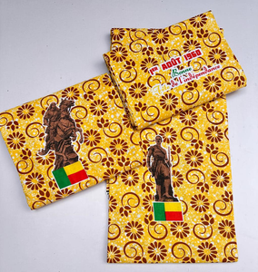 Tela de algodón 100% estampada con cera de Nigeria de alta calidad para prendas de moda, bolsos, ropa de fiesta, decoración de interiores, OEM, ODM - Product Image 6