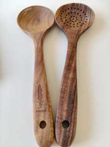 Wooden <b>Spoons</b> Set 1 Piece Hand <b>Carved</b> Natural Finish Food Safe Dishwasher & Microwave Safe Kitchen <b>Tools</b> - Product Image 5