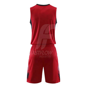 Vente flash - Ensemble d'uniformes de basket-ball pour adultes pas cher, qualité supérieure, polyester respirant, meilleur prix, nouveau design personnalisé, directement de l'usine - Product Image 2