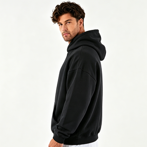 Sudadera con Capucha Personalizada con Pedrería, 100% Algodón, Felpa, Unisex, Lisa, para Invierno, con Logotipo Frontal, Bolsillo Grande, Transpirable, Servicio OEM - Product Image 2