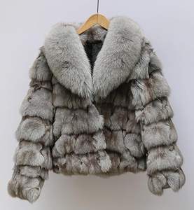 เสื้อโค้ทผู้หญิงดีไซน์ใหม่ แฟชั่นเก๋ไก๋ ปกเสื้อแบบลา펠 แจ็คเก็ตขนเฟอร์เทียมยาว ขายส่งเสื้อโค้ทขนเฟอร์เทียมสุดหรู - Product Image 2