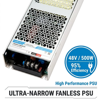 Mornsun LM500-22B48UH 499.2W 48V10.4A Konverter AC-DC Tanpa Kipas Setengah Terpasang 4000V Isolasi untuk Stasiun Basis Komunikasi