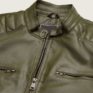 Blouson Bomber en Cuir Véritable Classique Vintage Décontracté Streetwear Hiver Tendance Imperméable Coupe-Vent & Étanche Slim - Product Image 6