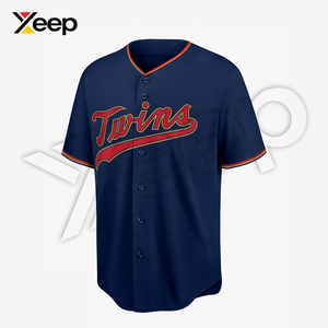 เสื้อเบสบอลผู้ชาย XEEP Customize รุ่น XC-BBU-26 ผลิตจากโพลีเอสเตอร์ คุณภาพสูง บริการ OEM พิมพ์ลายด้วยความร้อน แขนสั้น ระบายอากาศได้ดี - Product Image 1