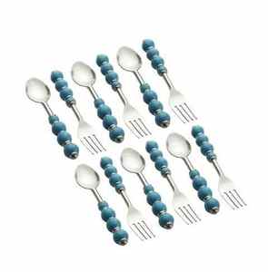 Unique Design Stainless Steel & Resin Handle <b>Flatware</b> Cutlery Set with Knife Mirror Polish Wedding Use - Product Image 4