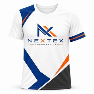 Maillot de sport d'entreprise personnalisé avec logo, uniforme d'équipe blanc, t-shirt en polyester Dry Fit, sublimation - Product Image 1