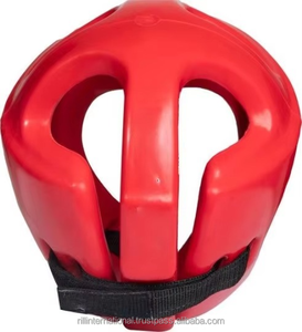 Vente en gros de protège-têtes de boxe et de kickboxing professionnels personnalisés, respirants, en matériau PU, avec cuir de vachette - Product Image 5