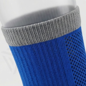 Blue Athletic Crew <b>Socks</b> Breathable Moisture Wicking <b>Running</b> Sport <b>Socks</b> for Adults Summer Standard Thickness Knitted Design - Product Image 4
