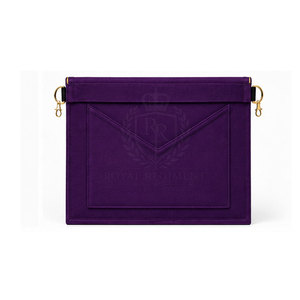 Tablier maçonnique à prix de gros, design personnalisé, broderie de qualité supérieure, tablier maçonnique durable pour la vente en gros - Product Image 4