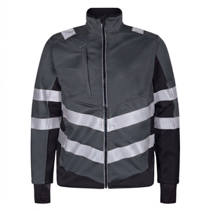 Gilet de sécurité unisexe en polyester haute visibilité avec logo personnalisé, certifié CE, conception respirante en maille et bandes réfléchissantes - Product Image 3