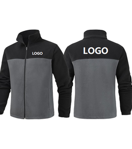 Veste polaire unisexe à logo personnalisé, épaisse, entièrement zippée, col montant, chaude, pour l'hiver, vêtement d'extérieur avec poches zippées - Product Image 3