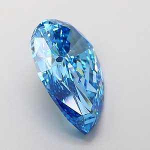 Diamant de laboratoire en forme de poire de 4,01 carats, couleur bleu vif fantaisie, clarté VS1, polissage excellent, pierre précieuse de luxe haut de gamme - Product Image 4