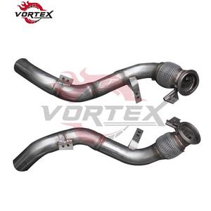 Sistema de Escape con Silenciador Catback Valvetronic de Acero Inoxidable Vortex para BMW F15 X5M X6M 4.4T con Válvula y Bajante - Product Image 6