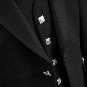 Veste et Gilet Traditionnels Argyle Noirs, Tenue Kilt Argyll des Highlands, Meilleures Ventes 2026 - Product Image 4