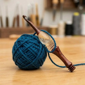 Luxury Epoxy Resin Wooden <b>Crochet</b> <b>Hook</b> Tool for Knitting Projects With Polished Surface and Comfortable Hold - Product Image 4