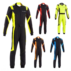 ชุดแข่งโกคาร์ท OEM |   เสื้อผ้าแบบกำหนดเองสำหรับผู้ใหญ่ทุกเพศทุกวัย แขนยาว ผลิตจากโพลีเอสเตอร์/ไนลอน ระบายอากาศได้ดี สีสันตัดกัน ผลิตจากโรงงานโดยตรง - Product Image 1