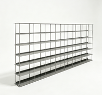 Étagère personnalisée de luxe éclairée à plusieurs niveaux pour salon, bibliothèque, bureau, supermarché