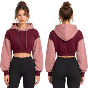 Vente en gros de sweats à capuche courts pour femmes, sweats à capuche personnalisés, fabricant de vêtements, fournisseur, marque privée - Product Image 4