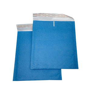 Logotipo personalizado festivo más vendido papel Kraft azul burbuja Mailer envío burbuja bolsa de correo sobre para Zapatos Ropa Navidad - Product Image 1