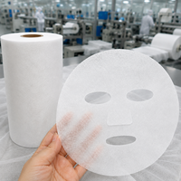 Masque en tissu coréen Y114 rafraîchissant effet glace pour peau sèche, masque facial en papier pour une peau éclatante