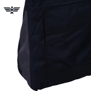 Veste de travail personnalisée bicolore en coton ignifuge, imprimée en sérigraphie, pour hommes, résistante, coupe-vent et de sécurité - Product Image 5