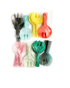 ชุดช้อนตักสลัดเรซิ่นพรีเมียมทันสมัย ผิวขัดเงา ดีไซน์น้ำหนักเบาแต่แข็งแรง ปลอดภัยสำหรับภาชนะเคลือบกันติด - Product Image 1