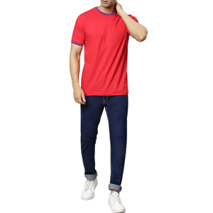 T-shirt en coton léger pour homme, style tendance, décontracté, idéal pour la plage, collection été – Fabrication usine - Product Image 1