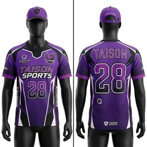 Mens Shooting Jersey 180 GSM Breathable Polyester Fabric Purple Black <b>White</b> <b>Panel</b> Design Sublimation Custom Logo Team Uniform - Product Image 1