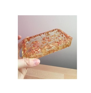 Elegant Resin Bathroom <b>Soap</b> <b>Dish</b> Rack Accessory Dishwasher Safe Bar Tray <b>Drain</b> Hole Stylish Resin Bathroom <b>Soap</b> Dispenser Holder - Product Image 1