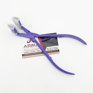 Pinza Profesional para Extensiones de Cabello con Cinta Adhesiva, Color Azul, Agarre de Silicona, 7 Pulgadas, Acero Inoxidable de Grado Quirúrgico, Herramientas para Extensiones de Cabello - Product Image 2
