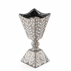 Brûleur à Bakhoor artisanal en bois et métal, fait main, porte-encens arabe Mabkhara pour Oud, Bakhoor, résine et parfums aromatiques - Product Image 4