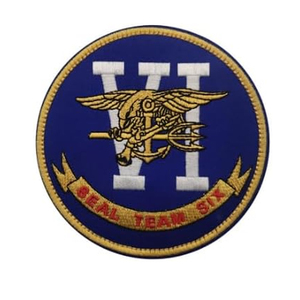 TEPRA Embroidered Circle Patch SEAL Team Six Iron-On Applique Woven Fabric <b>Badge</b> for Cloth Decoration - Product Image 3
