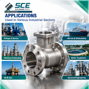 ตัววาล์ว ASTM A351 CF3 ผลิตด้วยวิธี Lost Wax Investment Casting และงานกลึง CNC รับผลิตแบบ OEM/ODM พร้อมปรับแต่งพื้นผิวตามความต้องการ - Product Image 3