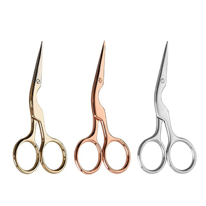 Ciseaux à manucure professionnels en acier inoxydable à pointe courbée pour retirer les peaux mortes et couper les ongles – Ciseaux de salon - Product Image 1