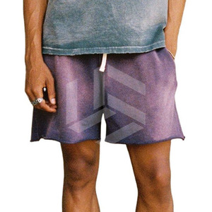 Pantalones Cortos de Hombre de Color Sólido, Estilo Moderno, Lavado Ácido, Logotipo Frontal, Estilo Urbano, Secado Rápido, Precio Bajo al por Mayor, Material Duradero - Product Image 4