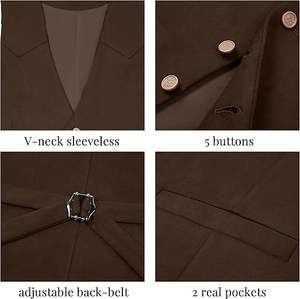 Chaleco de Cuero Personalizado, Chaleco de Motociclista Clásico, Chaleco de Cuero para Motocicleta, Chaleco de Motocicleta para Hombre, Venta Directa de Fábrica, Buena Calidad - Product Image 5