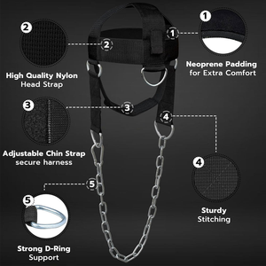 Professional Head <b>Harness</b> Men Women Gym Neck Trainer Strength Training Support Resistance OEM Supplier - Product Image 2