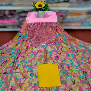 Super Oferta de Verano, Vestido de Novia de Alta Calidad, 100% Seda Somalí Fransawi, Jacquard, Liso, con Patrón Geométrico, para Niñas - Product Image 1